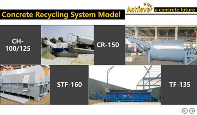 CH-100コンクリートはシステム具体的な再資源業者の準備ができた組合せの回収器をリサイクルする